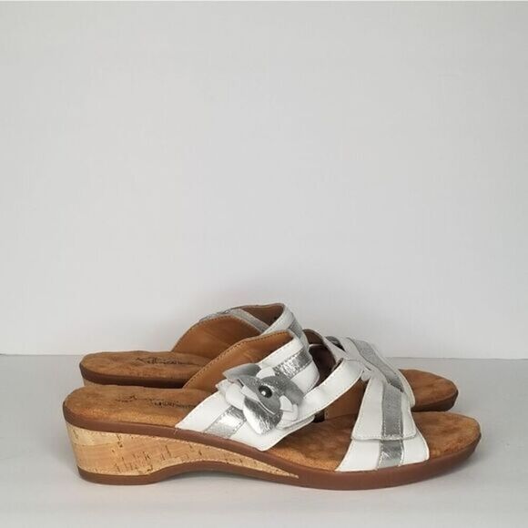 Walking Cradles Amaztep Cork Wedge Slip on Sandals Size: 10.5 W - Picture 11 of 12